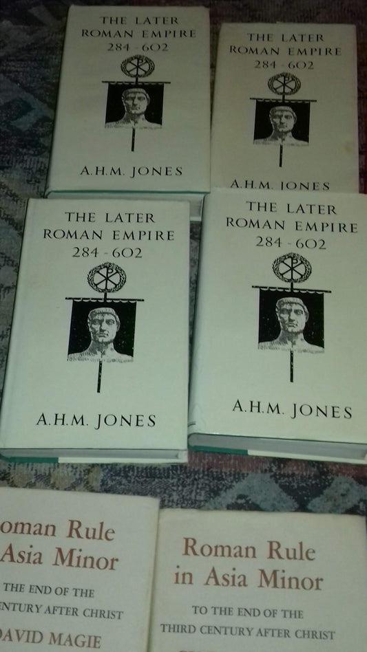 The Later Roman Empire 284-602. A.H.M Jones. In four volumes.