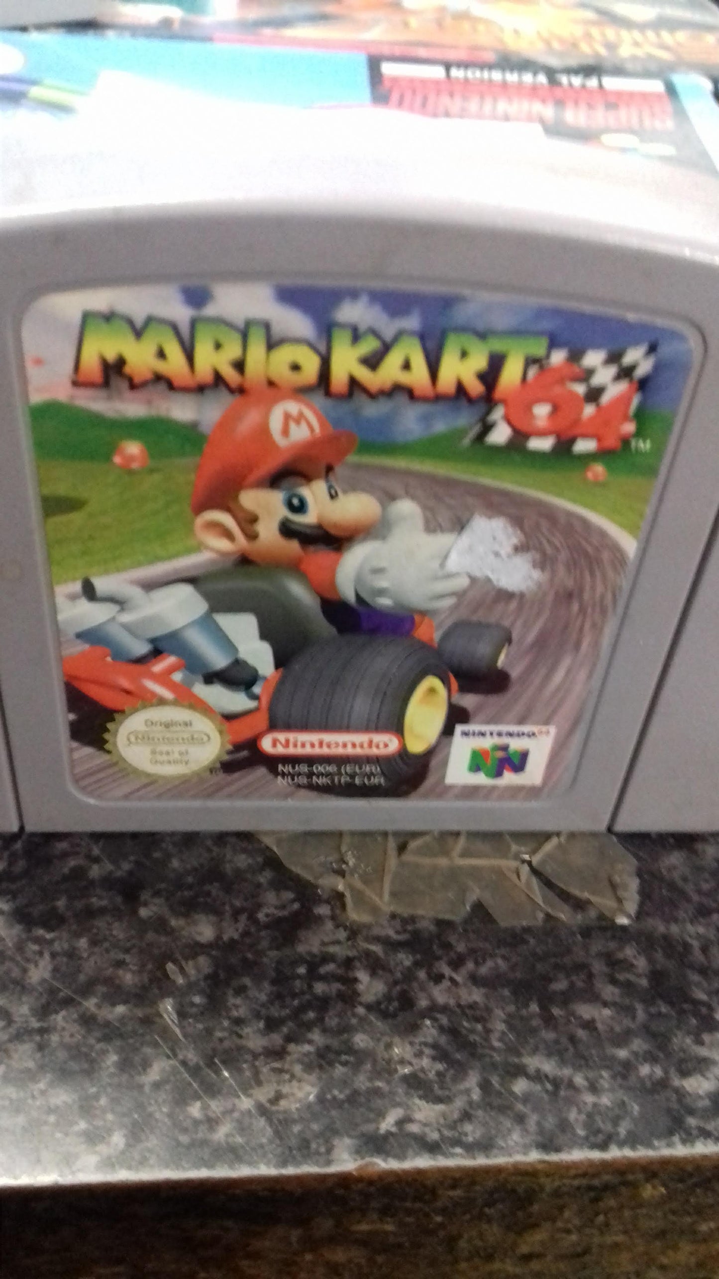 This is an excellent condition  Mario Kart game on the Nintendo 64